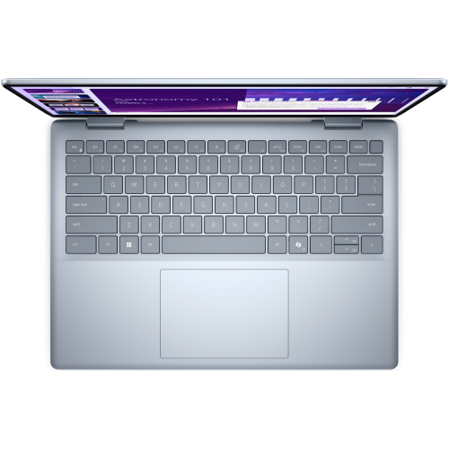 Laptop 2-in-1 Dell 14 Plus DB04250, Intel Core Ultra 9 288V, 14 inch Touch, RAM 32GB, SSD 1TB, Intel Arc Graphics 140V, Windows 11 Pro, Ice Blue