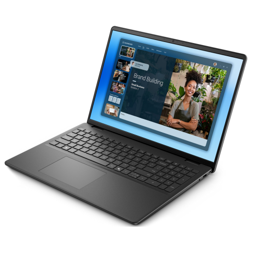 Laptop Dell 16 DC16250, Intel Core 7 150U, 16 inch, RAM 16GB, SSD 1TB, Intel Graphics, Windows 11 Pro, Carbon Black