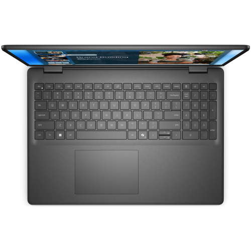 Laptop Dell 16 DC16250, Intel Core 7 150U, 16 inch, RAM 16GB, SSD 1TB, Intel Graphics, Windows 11 Pro, Carbon Black