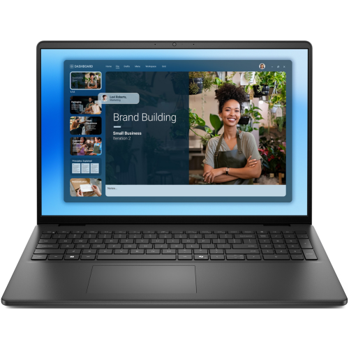Laptop Dell 16 DC16250, Intel Core 5 120U, 16 inch, RAM 16GB, SSD 512GB, Intel Graphics, Windows 11 Pro, Carbon Black