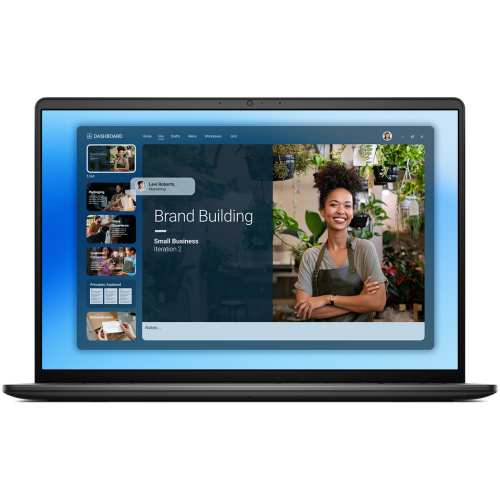 Laptop Dell 16 DC16250, Intel Core 5 120U, 16 inch, RAM 16GB, SSD 512GB, Intel Graphics, Windows 11 Pro, Carbon Black