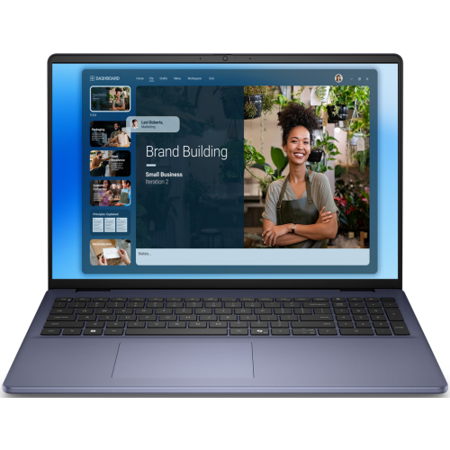 Laptop Dell 16 DC16251, Intel Core 7 150U, 16 inch, RAM 32GB, SSD 1TB, Intel Graphics, Windows 11 Pro, Midnight Blue