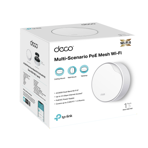 Router Wireless TP-Link Deco X50-POE, 2x LAN