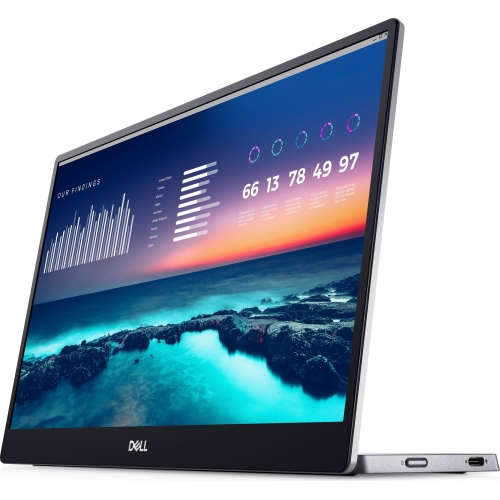 Monitor LED Portabil Dell P1424H, 14inch, 1920x1080, 6ms GTG, Silver