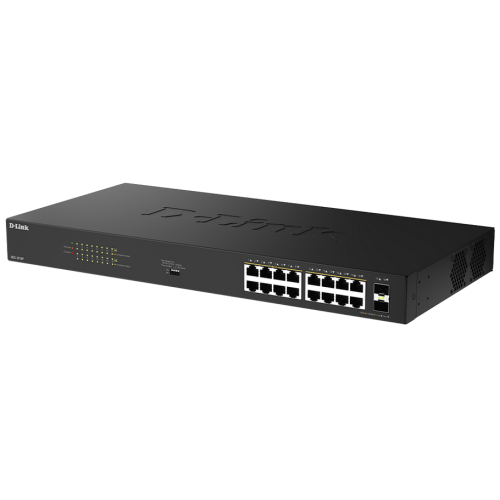18-PORT UNMANAGED POE+-SWITCH/2X SFP 16X 1G POE+-PORTS 240 W