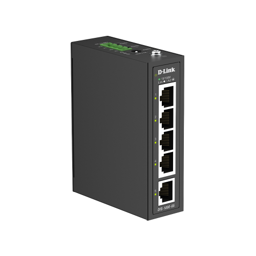 5-PORT FAST ETHERNET INDUSTRIAL/UNMANAGED SWITCH