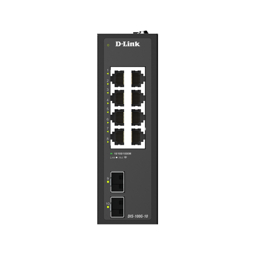 10-PORT GIGABIT INDUSTRIAL/UNMANAGED SWITCH