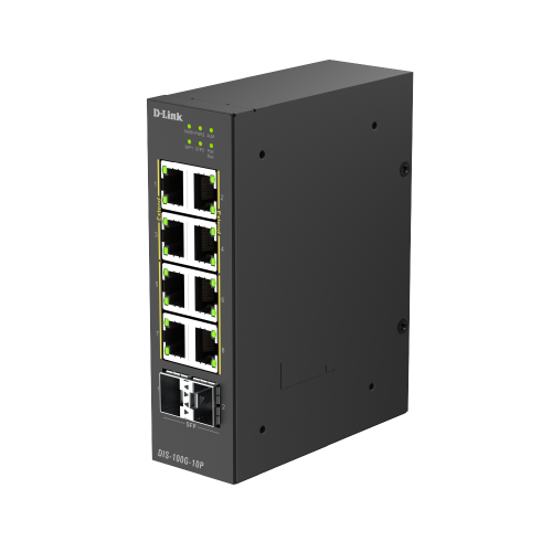 10-PORT GB INDUSTRIAL POE+/UNMAGD.SWITCH WITH 2 X 25G SFP+