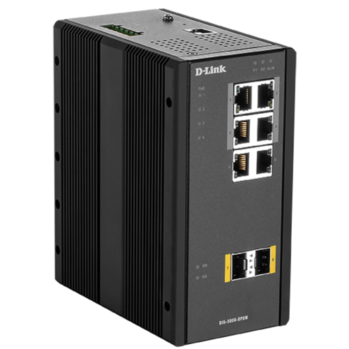 Switch DLink DIS-300G-8PSW, 6 porturi, PoE