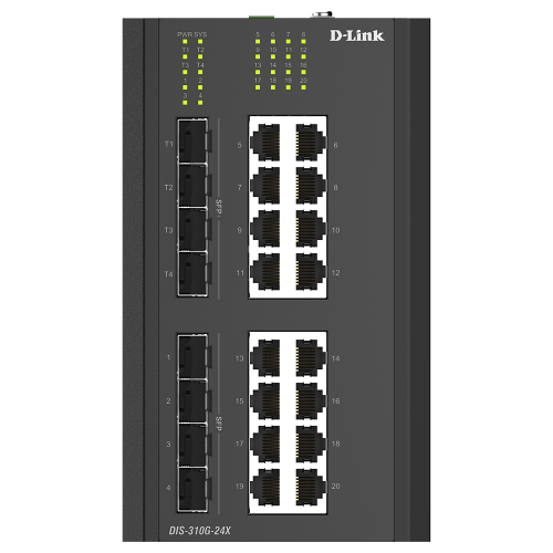 24-PORT-GB-INDUSTRIE-MANAGED/SWITCH W. 4X 10G SFP+ + 4 X SFP