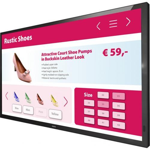 Display Interactiv Philips Seria Multi-Touch 55BDL3452T, 55inch, 3840x2160pixeli, Black