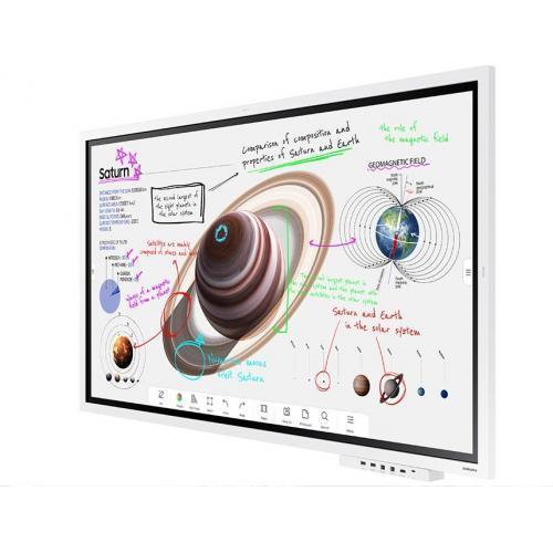 Display interactiv Samsung Flip Pro WMB LH75WMBWLGC, 75inch, 3840x2160pixeli, Tizen 6.5, Light Gray