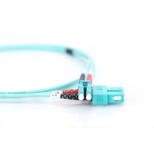 Patch Cord Fibra Optica Digitus by Assmann DK-2532-02/3, Multi-Mode, OM3, Duplex LC - Duplex SC, 2 m