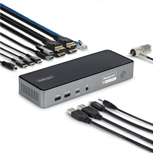 3X MONITOR DOCKING STATION/4K 60HZ HDMI/DISPLAYPORT TAA