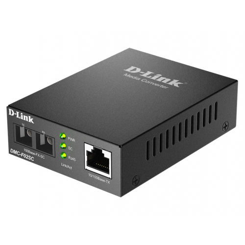 Convertor Media DLink DMC-F02SC 100MB, RJ45 - SFP