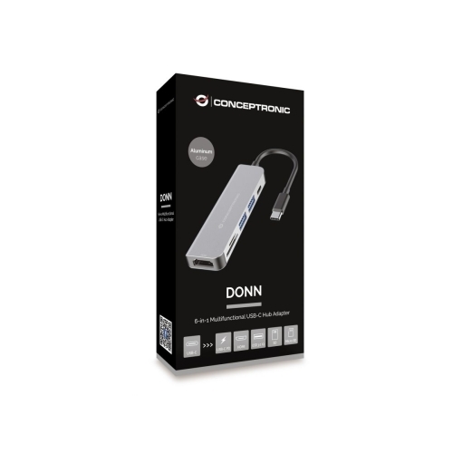 Docking Station Conceptronic DONN02G, Grey
