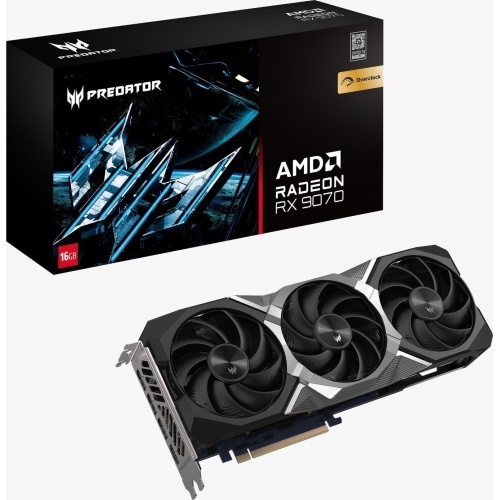 Placa video Acer AMD Radeon RX 9070 Predator BiFrost OC 16GB, GDDR6, 256 bit