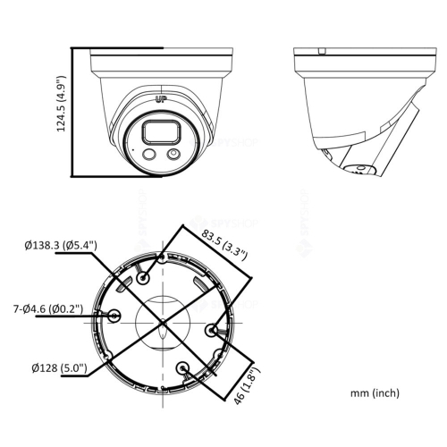 Camera IP Turret Hikvision DS-2CD2386G2ISUSLC, 8MP, Lentila 2.8mm, IR 30m