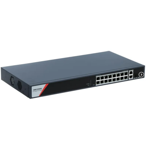 Switch Hikvision DS-3E1520HP-SI-16P2T2F, 16 porturi, PoE