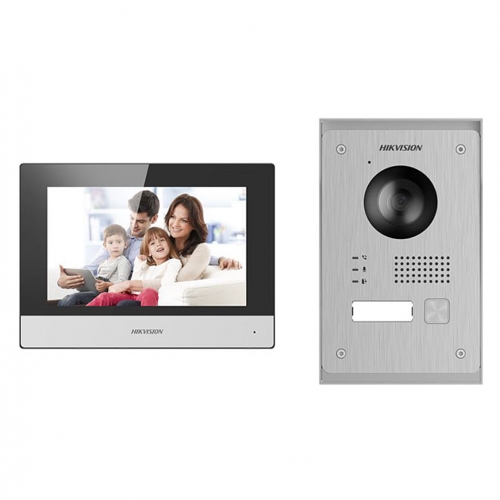 Kit post videointerfon IP Hikvision DS-KIS703Y-P