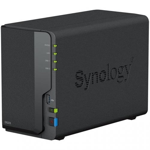 Bundle NAS Synology DiskStation DS223, 2 GB + 2 x Hard Disk Seagate IronWolf 2 TB, SATA3, 256 MB, 3.5 inch
