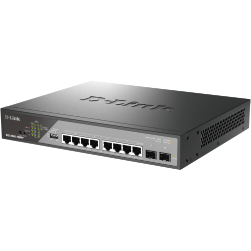 Switch DLink DSS-200G-10MPP/E, 8 porturi, PoE
