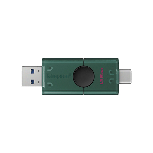 Memorie USB Kingston DataTraveler Duo G2, 128GB, USB/USB-C, Green
