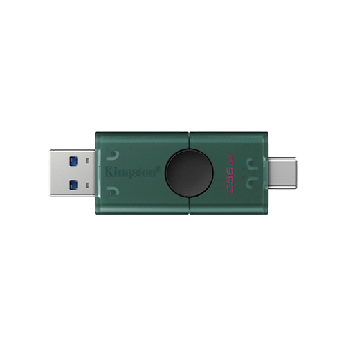 Memorie USB Kingston DataTraveler Duo G2, 256GB, USB/USB-C, Green