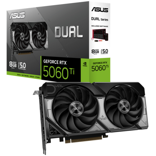 Placa video ASUS nVidia GeForce RTX 5060 Ti DUAL 8GB, GDDR7, 128 bit