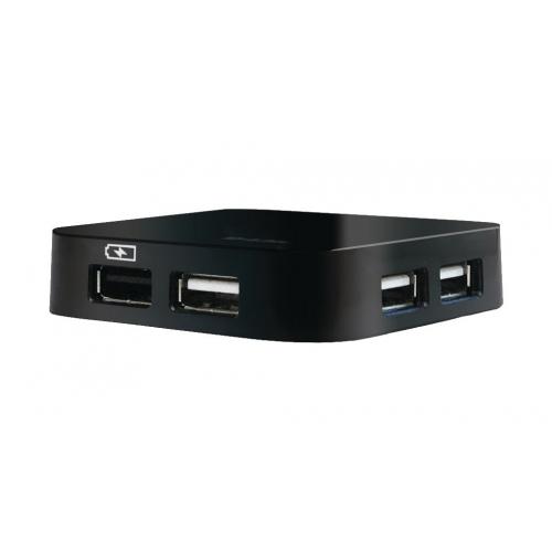 HUB extern D-LINK, porturi USB: USB 2.0 x 4, conectare prin USB 2.0, alimentare retea 220 V, negru, 