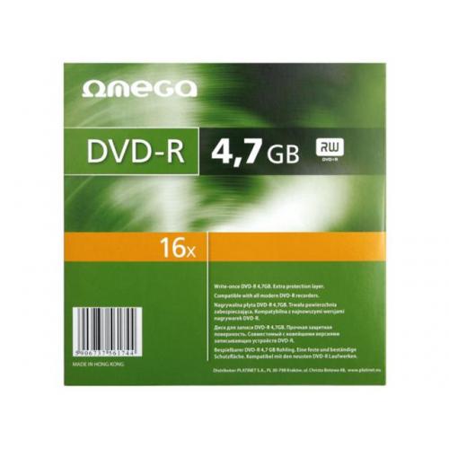 DVD+R Omega 16x, 4.7GB, 10buc, Slim case