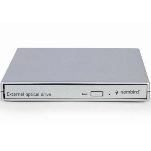 DVD-RW extern, GEMBIRD, interfata USB 2.0, argintiu, 