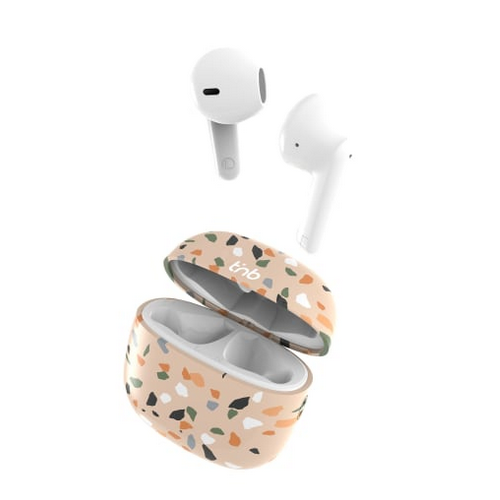 TNB XCLUSIV'- TWS TERRAZZO Earphones with Charging case - beige