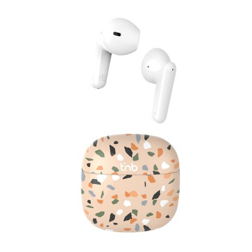 TNB XCLUSIV'- TWS TERRAZZO Earphones with Charging case - beige