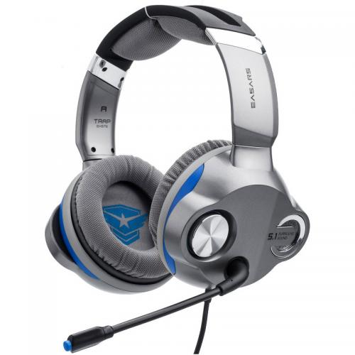 Casti cu microfon Somic Easars Trap, USB-A, Grey