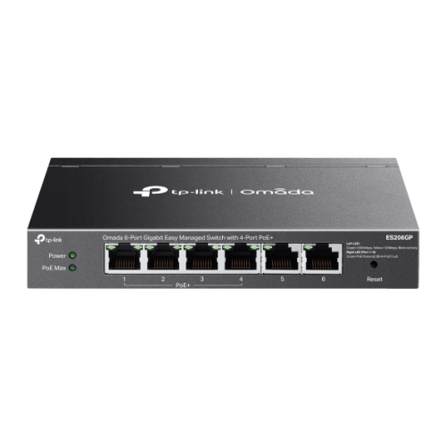 Switch TP-Link ES206GP, 6 porturi, PoE+
