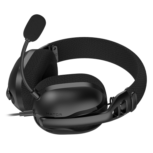 Casti cu fir Hator Hyperpunk 3, 3.5 mm jack, Black
