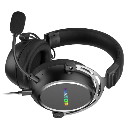 Casti cu microfon Hator Hypergang 3, USB-C/USB-A, Black