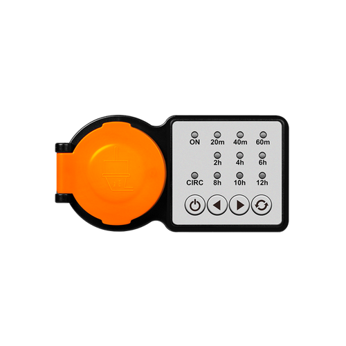 PRELUNGITOR LOGILINK, Schuko x 1, 230 V/16 A, 50 Hz, max. 3500 W, timer, 4 butoane operare, IP44, negru-portocaliu, 