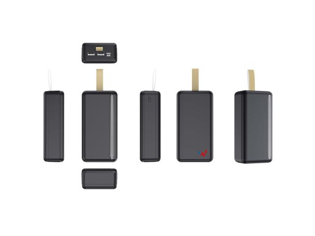 Eveready WX30C 30000mAh | Powerbank | Czarny, 2x USB-A, 1x USB-C