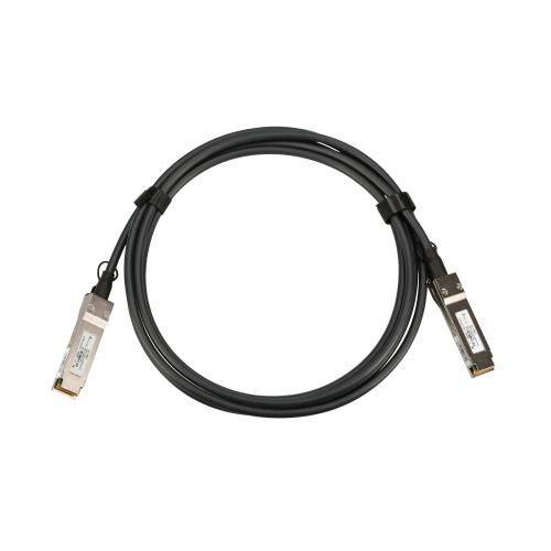Patch cord Extralink 40GbE QSFP+ to QSFP+, 3m, Black