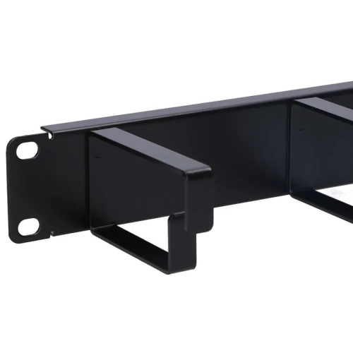 Organizator cabluri Extralink EX.8680, 1U, 19 inch, Black