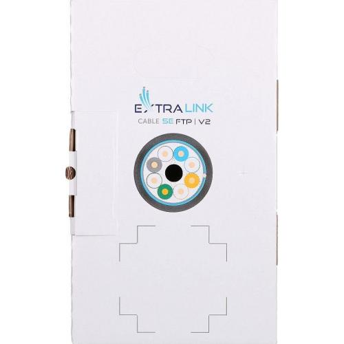 Cablu retea Extralink EX.8710 V2, Cat.5e, F/UTP, 305m, Black