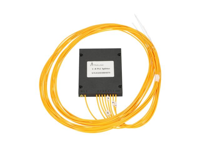 Extralink 1:8 PLC SC/APC | Splitter | 2,0mm, 1,5m, G657A, moduł ABS, bez złącz
