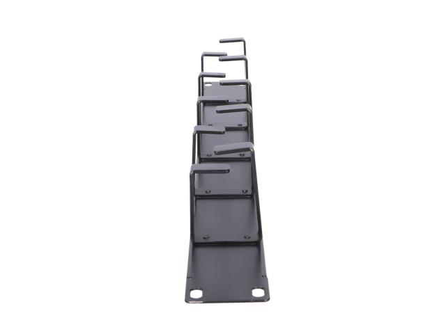 Organizator cabluri Extralink 6001, 1U, 19 inch, Black
