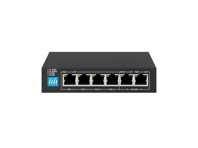 Switch Extralink EX.14831, 6 porturi, PoE