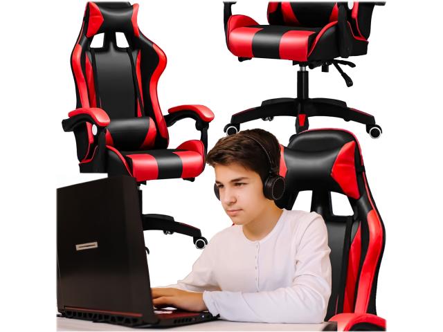 Extralink Gaming | Fotel gamingowy | biurowy, obrotowy, kubełkowy, czarno-czerwony, G-522