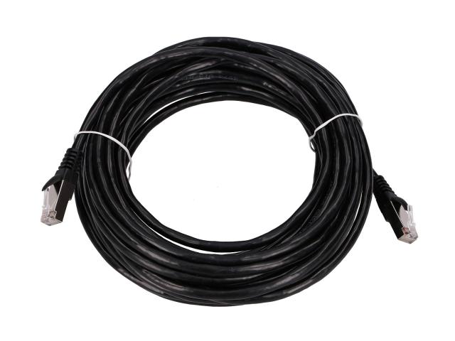 Patch Cord Extralink EX.7591, Cat5e, FTP, 10m, Black