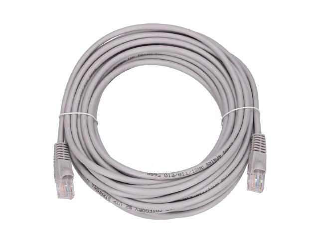 Patch Cord Extralink EX.7652, Cat5e, UTP, 10m, Gray