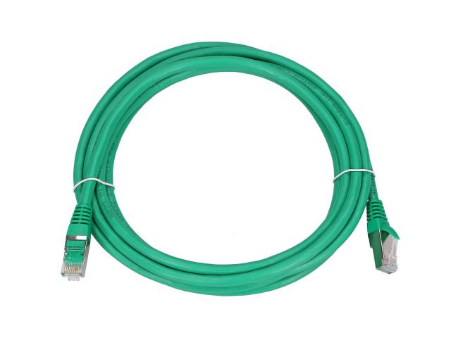 Patch Cord Extralink EX.7744 F/UTP, Cat6, 3m, Green